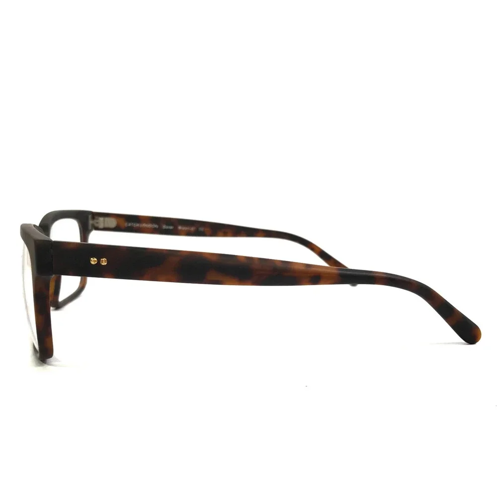 Catch London Eyeglasses Frames Dover Brown-57 Tortoise Rectangle 59-15-150